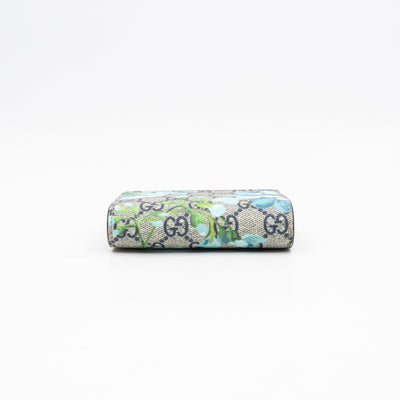 Blooms Card Case Wallet GG Supreme Blue