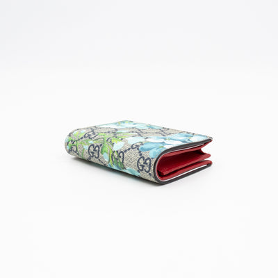 Blooms Card Case Wallet GG Supreme Blue
