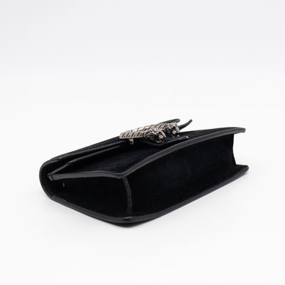 Dionysus Super Mini Black Suede Leather