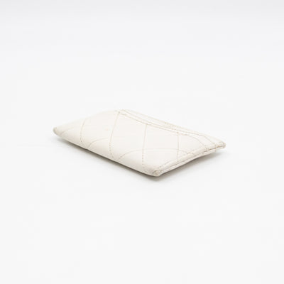 Classic Card Holder White Caviar Gold