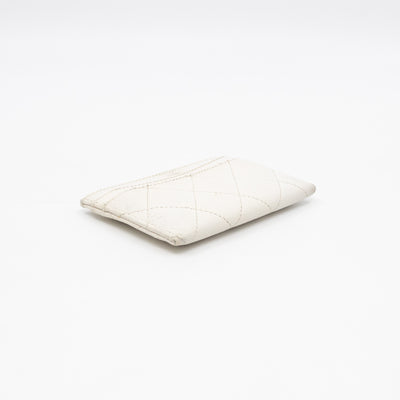 Classic Card Holder White Caviar Gold