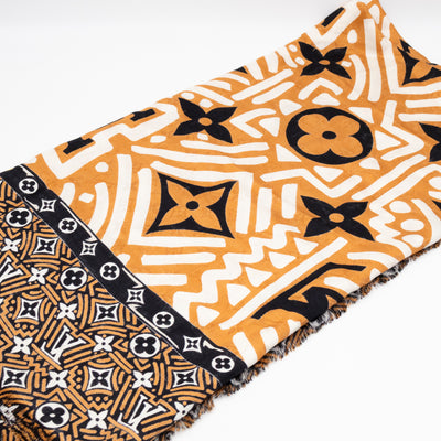 Crafty Monogram Shawl Caramel