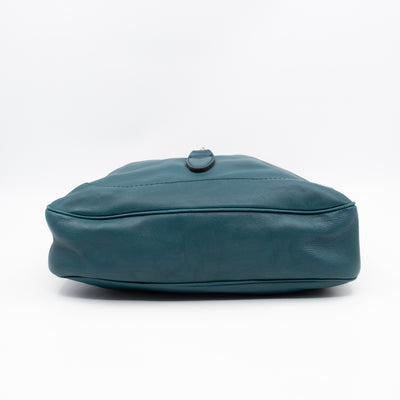 Jackie Medium Hobo Bag Turquoise Leather