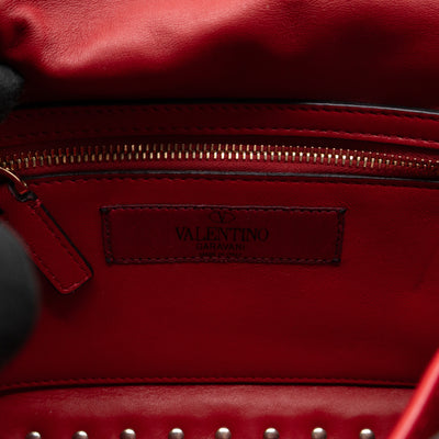Rockstud Spike Medium Shoulder Bag Red Velvet