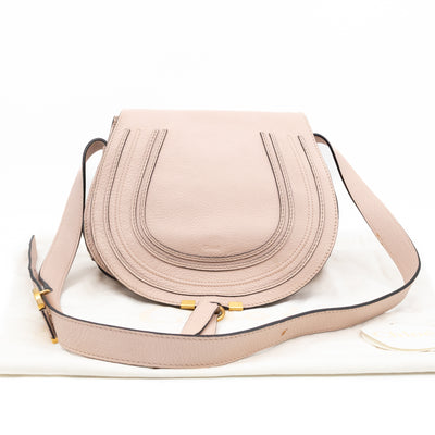 Marcie Medium Crossbody Bag Rose Dust Leather