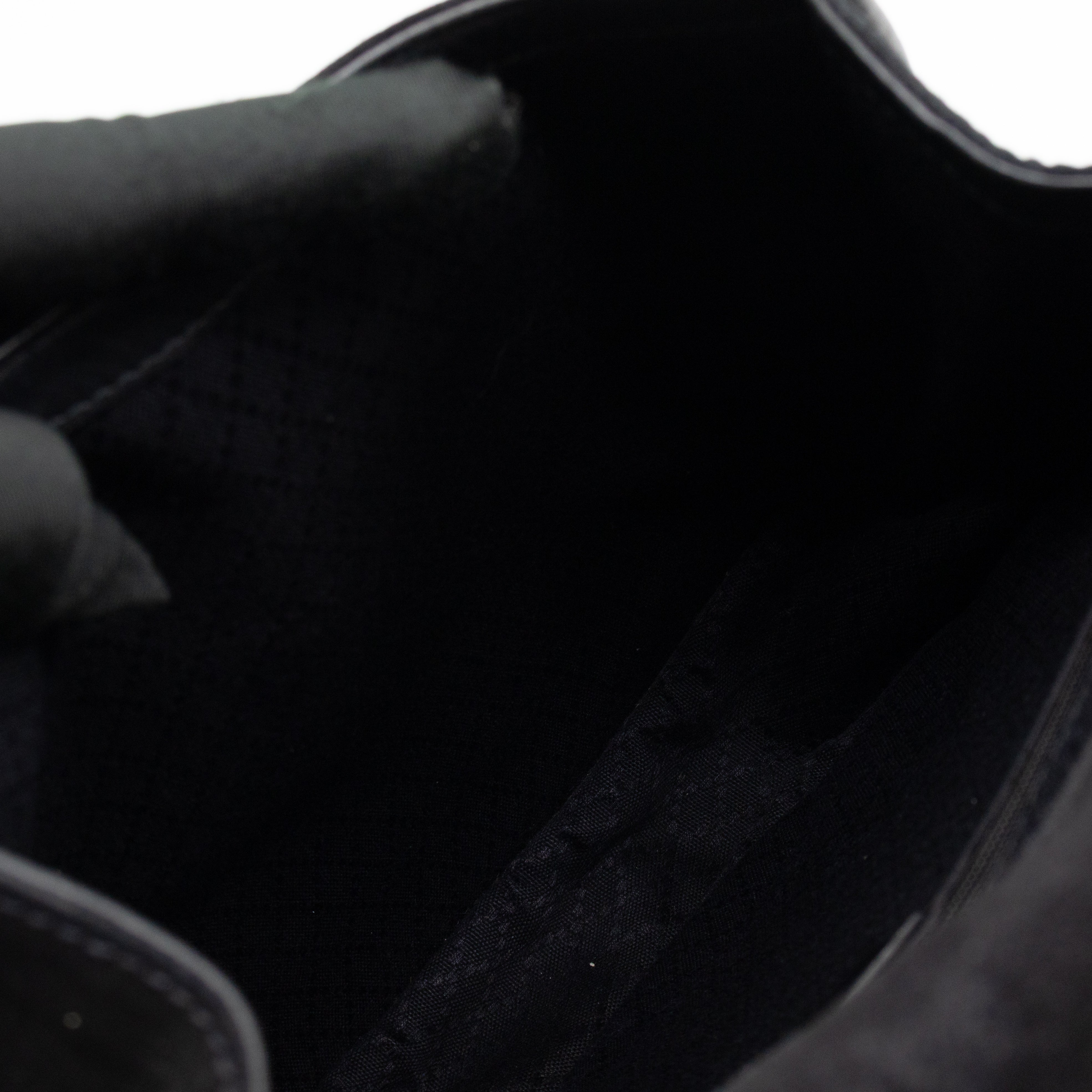 Vintage Horsebit Sling Bag Black Suede