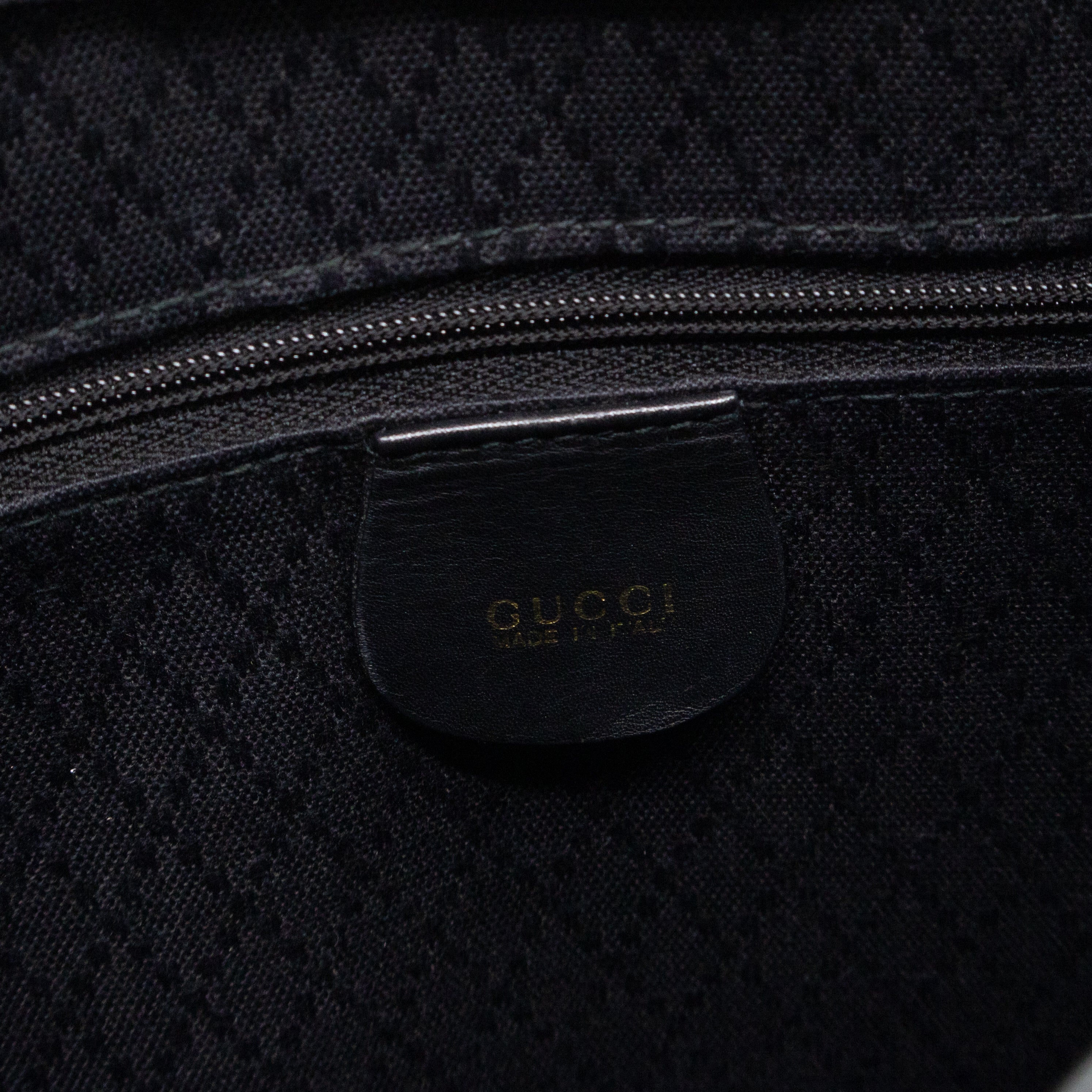 Vintage Horsebit Sling Bag Black Suede