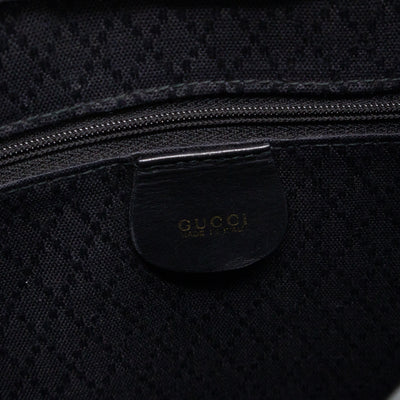 Vintage Horsebit Sling Bag Black Suede