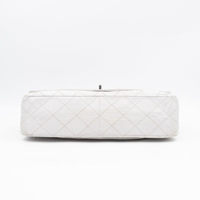 2.55 Reissue 228 Double Flap Bag White Leather
