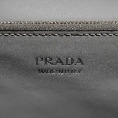 Elektra Studded Small Crossbody Bag Grey Leather