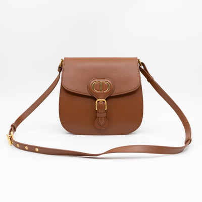 Bobby Frame Flap Bag Medium Tan Leather