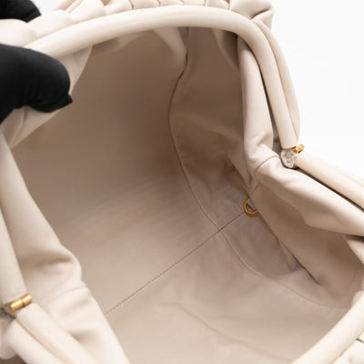 The Pouch Smooth Beige Leather
