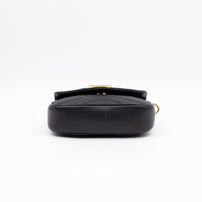 New Wave Multi Pochette Black Leather