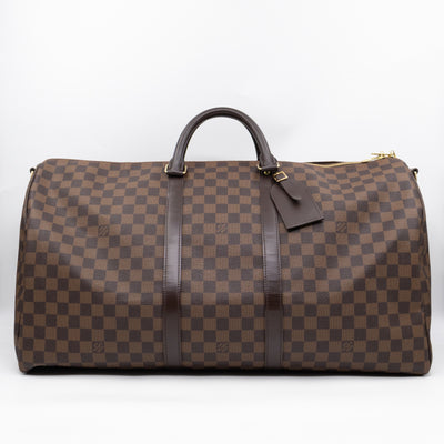 Keepall 55 Bandouliere Damier Ebene