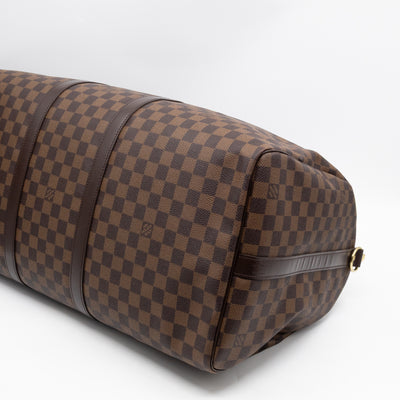 Keepall 55 Bandouliere Damier Ebene