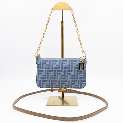 Baguette Pouch Blue Denim