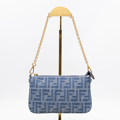 Baguette Pouch Blue Denim