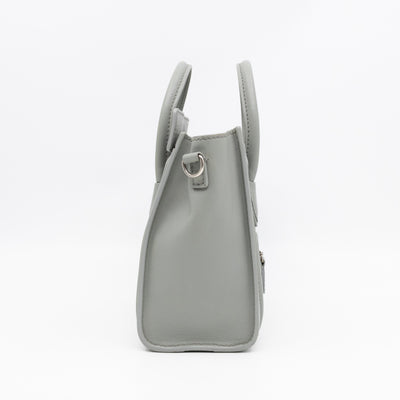 Nano Luggage Grey Leather