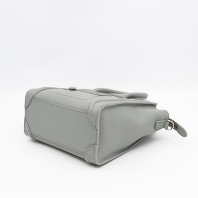 Nano Luggage Grey Leather