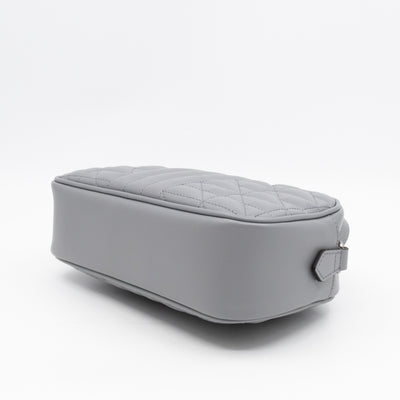 GG Marmont Small Deep Grey Matelasse Aria Leather