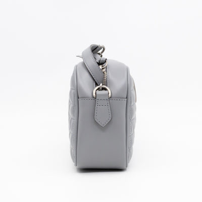 GG Marmont Small Deep Grey Matelasse Aria Leather