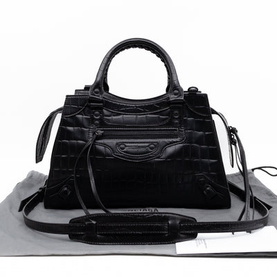 Neo Classic City Small Black Semi Shine Leather