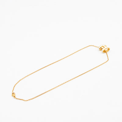 Pop H Pendant Necklace White Gold