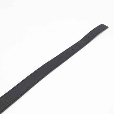 Initials Reversible Belt Monogram Black 75/30
