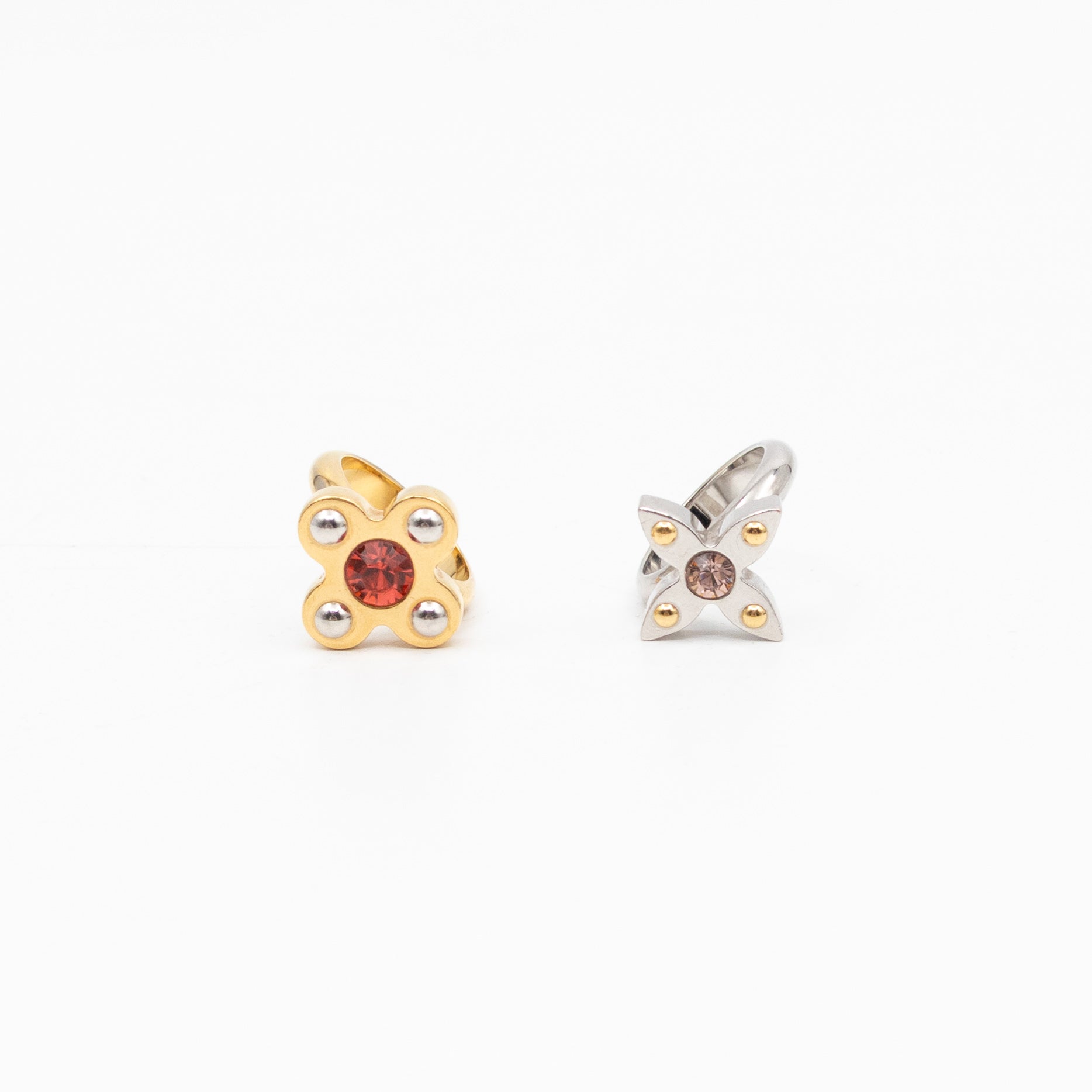 Love Letters Timeless Ring Set M Silver Gold