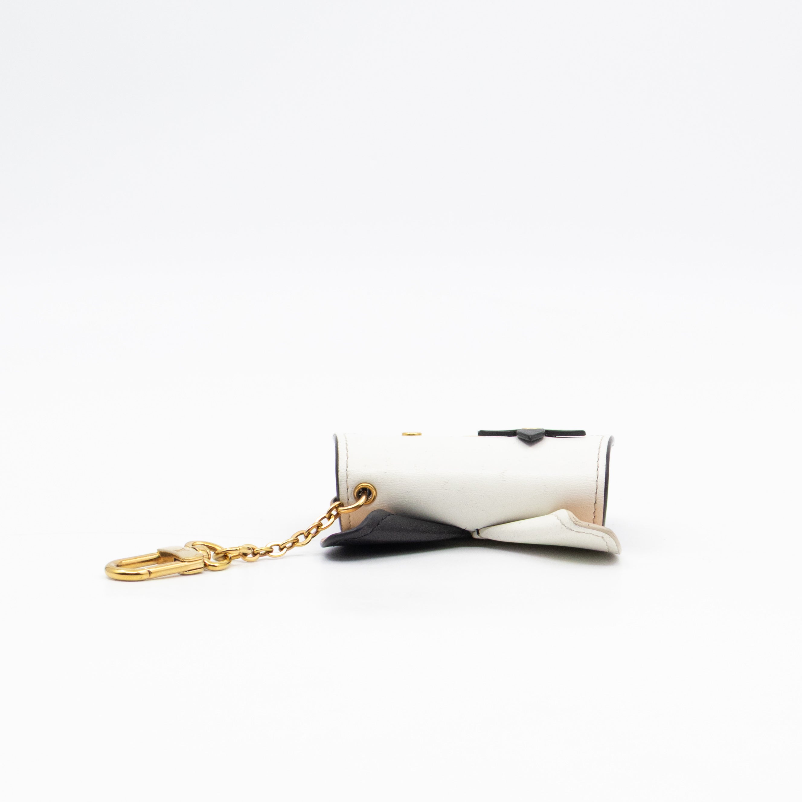 Earpods Case Cat Monogram White Leather