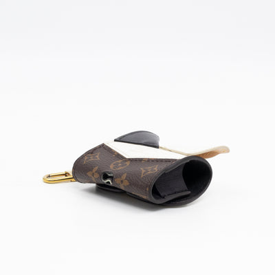 Earpods Case Cat Monogram White Leather