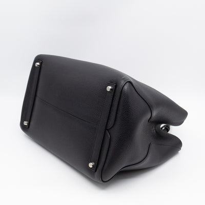 Open Bar Bag Black Leather