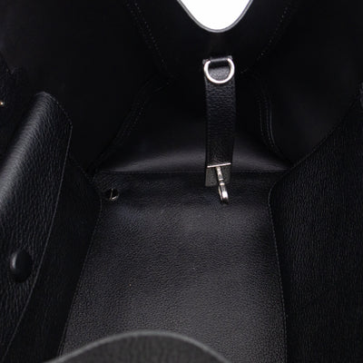 Open Bar Bag Black Leather