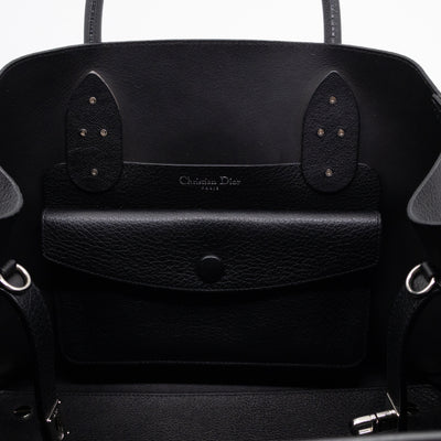 Open Bar Bag Black Leather