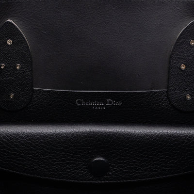 Open Bar Bag Black Leather