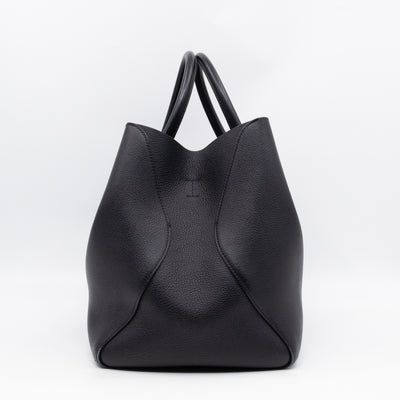 Open Bar Bag Black Leather