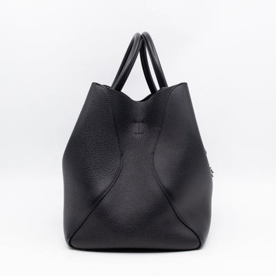 Open Bar Bag Black Leather