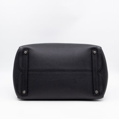 Open Bar Bag Black Leather