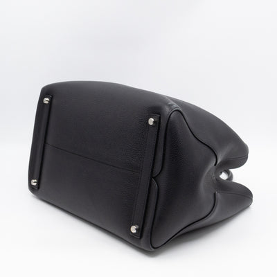 Open Bar Bag Black Leather