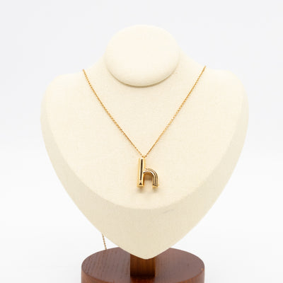 LV & Me Necklace "h" Pendant Gold