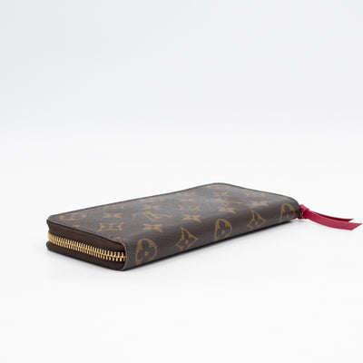 Clemence Wallet Monogram Fuchsia