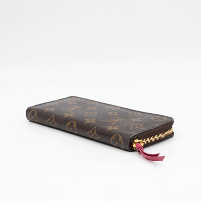 Clemence Wallet Monogram Fuchsia