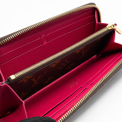 Clemence Wallet Monogram Fuchsia