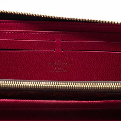 Clemence Wallet Monogram Fuchsia