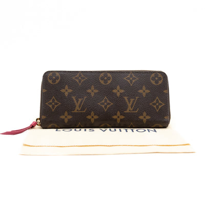 Clemence Wallet Monogram Fuchsia
