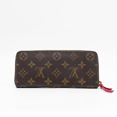 Clemence Wallet Monogram Fuchsia