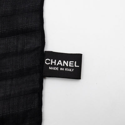 CC Camellia Fringe Cashmere Silk Scarf