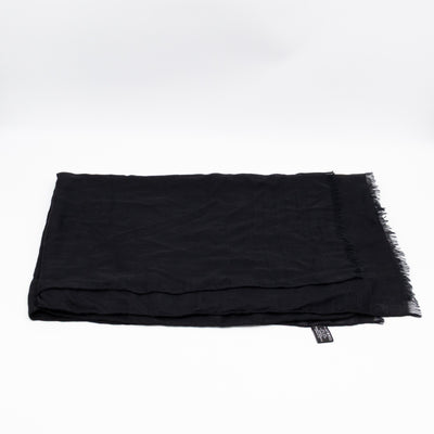 CC Camellia Fringe Cashmere Silk Scarf