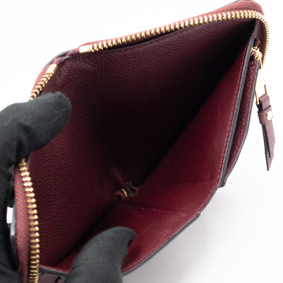 Secret Compact Wallet Burgundy Monogram Empreinte