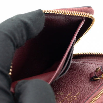 Secret Compact Wallet Burgundy Monogram Empreinte